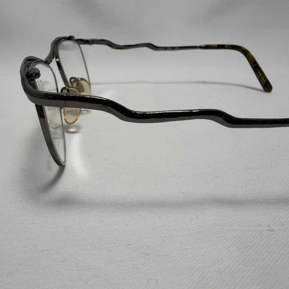 Hanae Mori Paris Gunmetal Eyeglasses - Frames Only